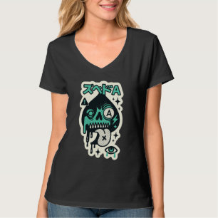 Ace of Spades - Drip-Skull Katakana T Shirt