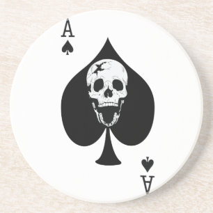 Ace of Spades Fractured Skull Underlägg Sandsten