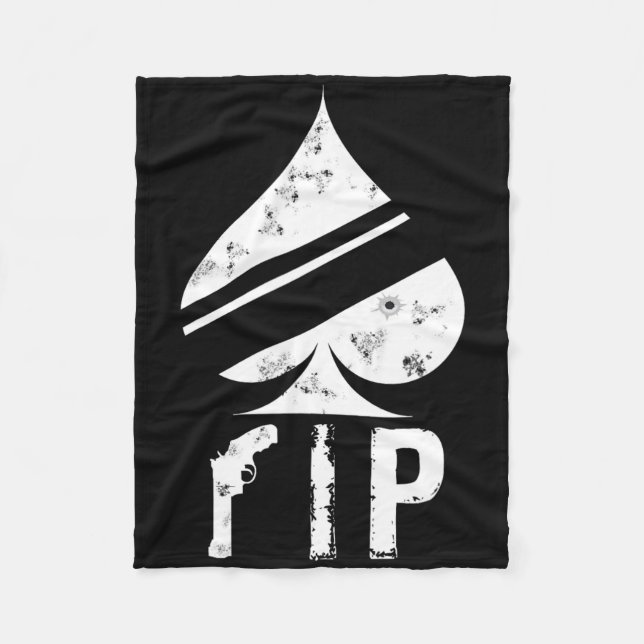 Ace of Spades Funny Video Game Player Fleecefilt (Framsidan)