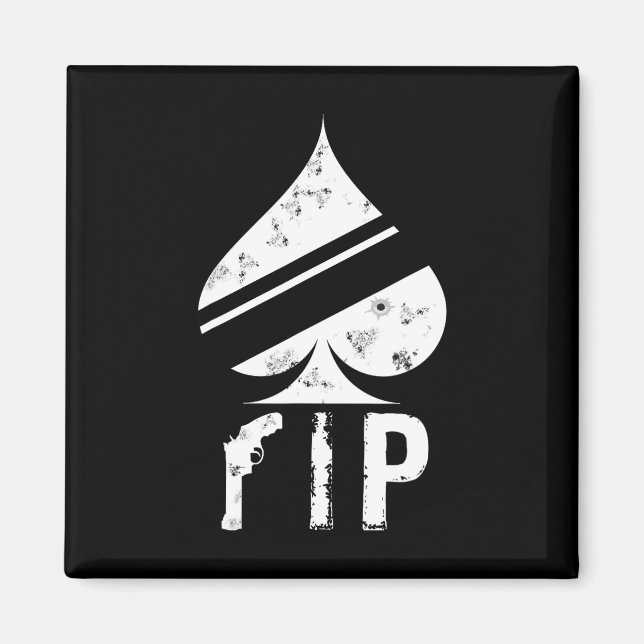 Ace of Spades Funny Video Game Player Magnet (Framsidan)