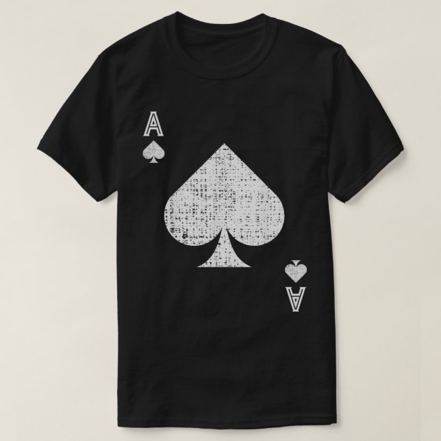 Ace of Spades Halloween Costume T Shirt (Design framsida)
