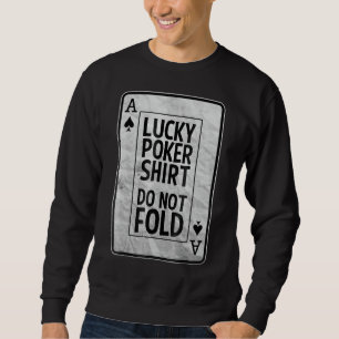 Ace of Spades Lucky Poker Tee Lång Ärmad Tröja