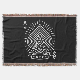 Ace of Spades - Monoline Sunburst Emblem Filt