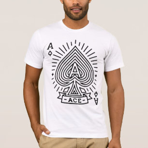 Ace of Spades - Monoline Sunburst Emblem T Shirt