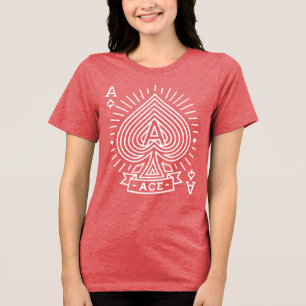 Ace of Spades - Monoline Sunburst Emblem T Shirt