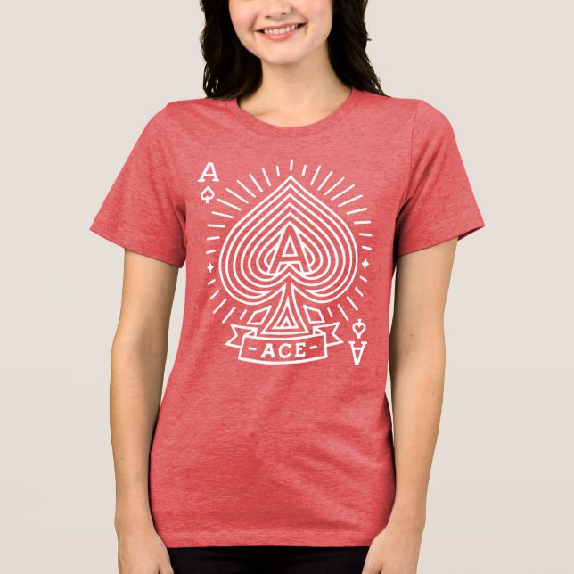 Ace of Spades - Monoline Sunburst Emblem T Shirt (Framsida)
