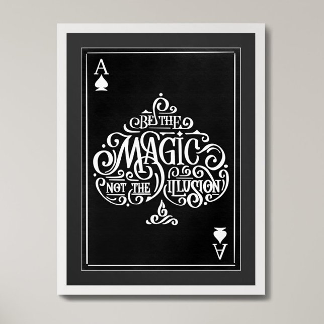 Ace of Spades Motivational Typography-citat Poster (Skapare uppladdad)