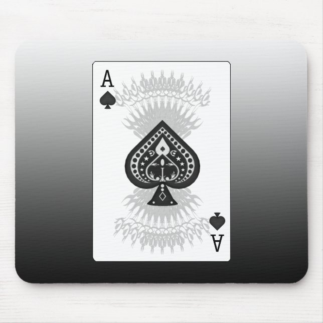Ace of Spades Poker Card: Musmatta (Framsidan)