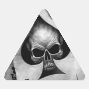 Ace of Spades Skull Triangelformat Klistermärke