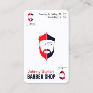 Ace of spades stil barbers visitkort