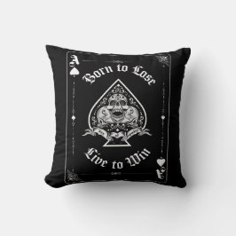 Ace of Spades Throw Pillow Kudde