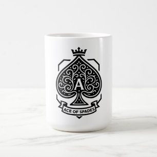 Ace of Spades Vapensköld - Crowned Filigree Kaffemugg