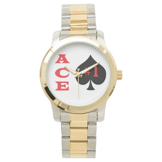 Ace of spades wristwatches. armbandsur (Framsida)