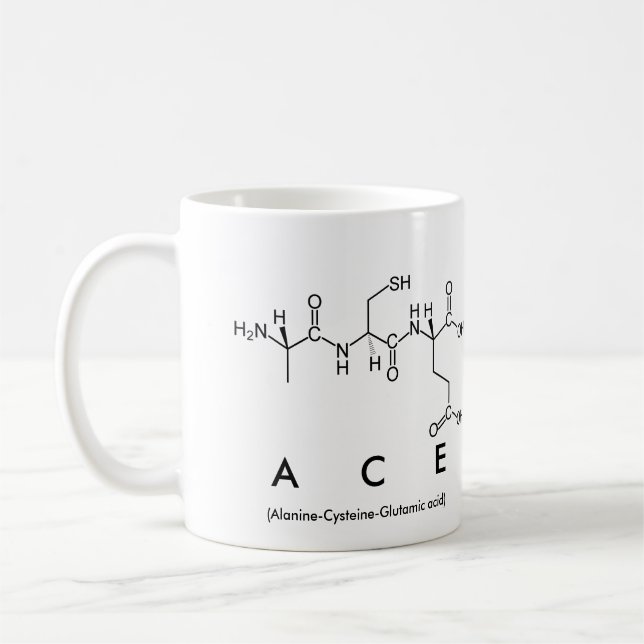 Ace peptide namn mugg (Vänster)