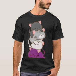Ace Pride Kawaii Cats LGBTQ ASexc Classic T-Shir T Shirt
