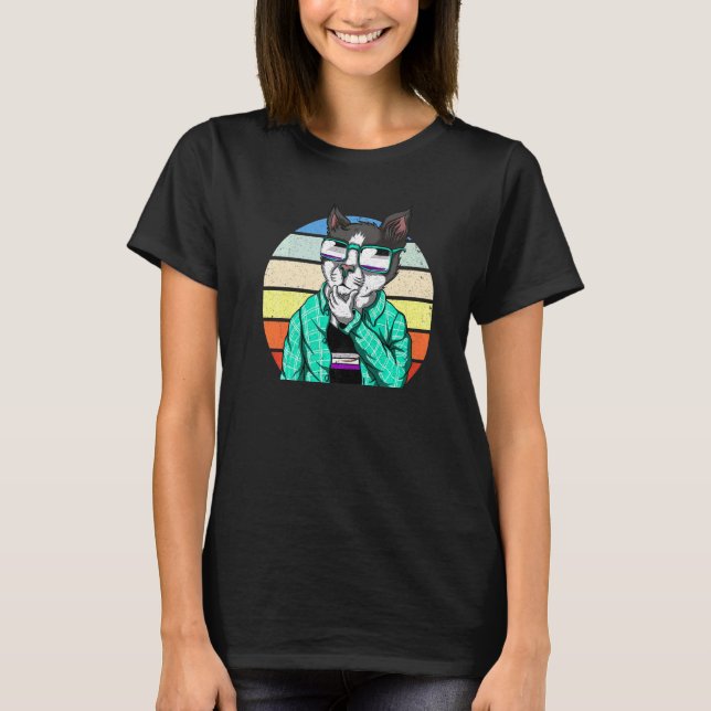 Ace Pride Solglasögon Asexualitet Flagga Katt Lgbt T Shirt (Framsida)
