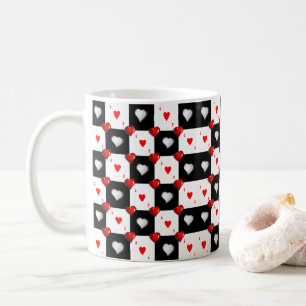 Ace Red Hearts Mugg