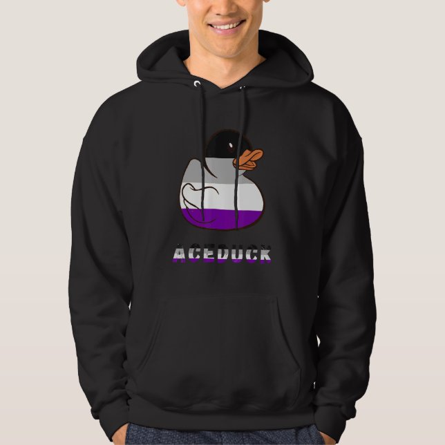 Ace Rubber Anka Asexuality Pride Rubber Duckling A Hoodie (Framsida)