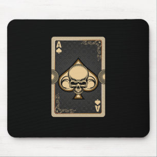 Ace Spades Skull Cards Poker Casino Player Gamblin Musmatta
