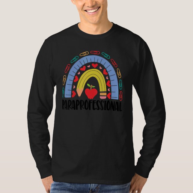 Acedamic ParaProfessional School Rainbow T Shirt (Framsida)