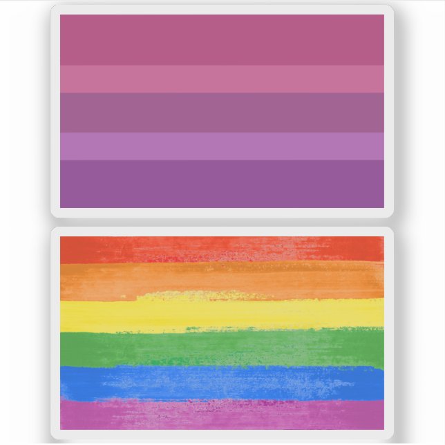 Aceflux Pride Klistermärken (Framsida)