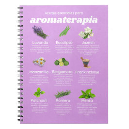 Aceites esenciales aromaterapia español lavanda anteckningsbok