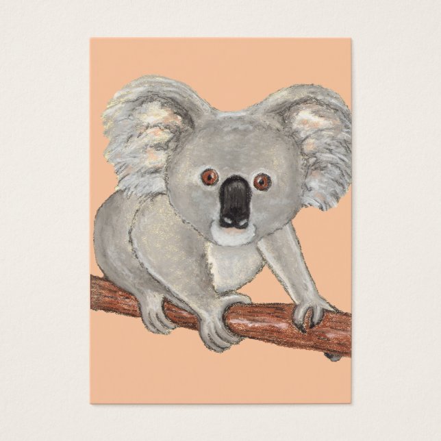 Aceo Art Card ~ Koala Bear Visitkort (Framsidan)
