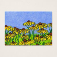 Aceo Art Card ~ Svartögda Susans Flowers