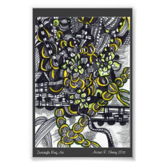 ACEO Ring Art i Bläck av Ariana R. Cherry Fototryck