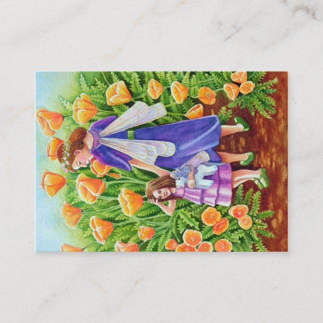 Aceo-utskrift för Dubblan Fairy Rider Visitkort (Framsida)