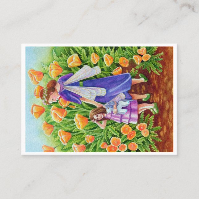 Aceo-utskrift för Dubblan Fairy Rider Visitkort (Framsida)