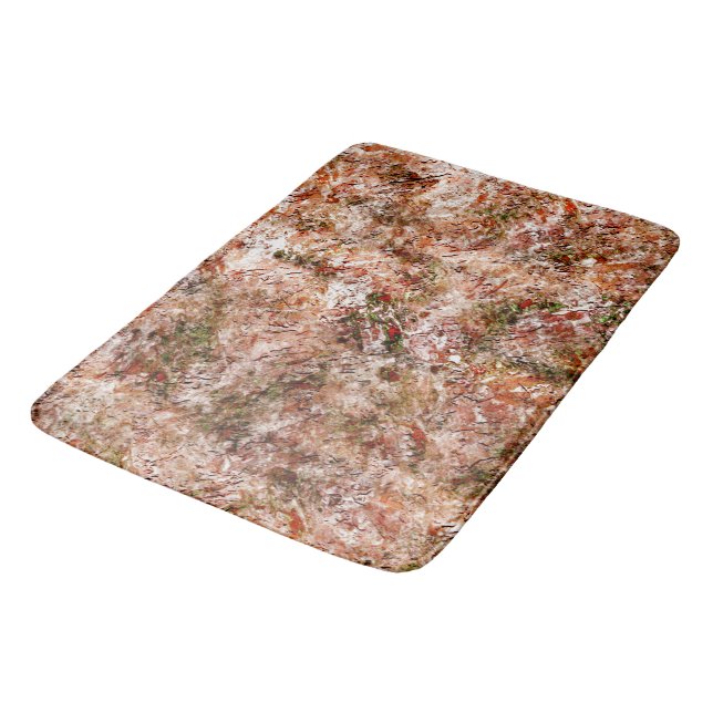 Acer-skog under bomull eller sten under jord badrumsmatta (Vinklad)