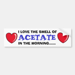 Acetat på morgonen bildekal