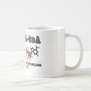 Acetyl-CoA tänker inte ens av ämnesomsättning Kaffemugg