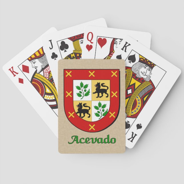 Acevado Family Shield Casinokort (Baksidan)