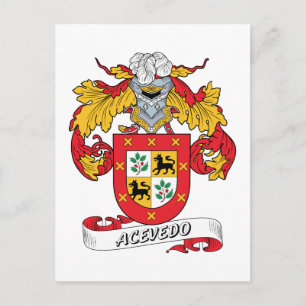 Acevedo Family Crest Vykort
