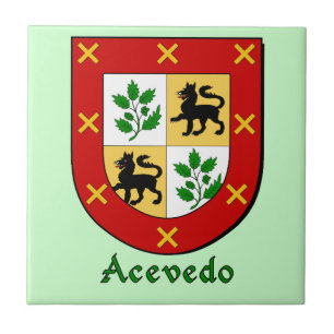 Acevedo Family Shield Kakelplatta