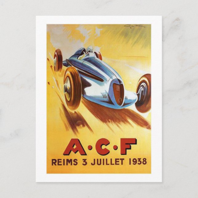 ACF Reims 3 juli 1938 Vykort (Framsida)