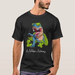 Achalasia Awareness Month Lime Green Ribbon Trex T Shirt