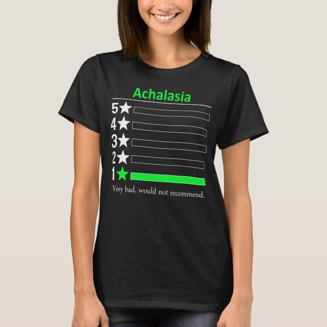 Achalasia Mycket illa, skulle inte rekommendera. T Shirt (Framsida)
