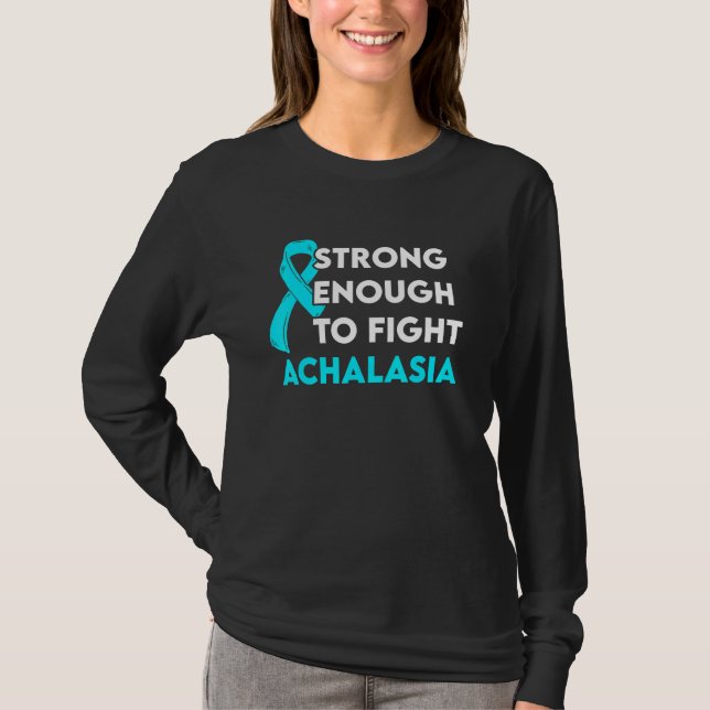 Achalasia Survivor Warrior T Shirt (Framsida)