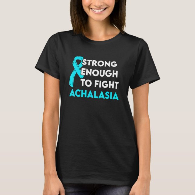 Achalasia Survivor Warrior T Shirt (Framsida)
