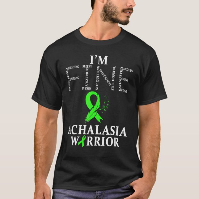 Achalasia Warrior Im Bra T Shirt (Framsida)