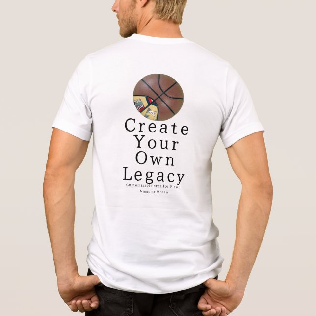 Achempong Basketball-Shirt | Spela på. Hustle hård T Shirt (Baksida)