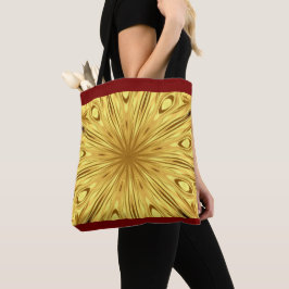Achempong: Gilded Zenith Opulen Swirl Crimson Gold Tygkasse