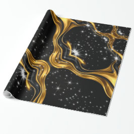 Achempong Signature: Premium Liquid Gold Pattern W Presentpapper