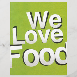 Achempong Zazzle: "We Love Food" Djärvt grafik-kit