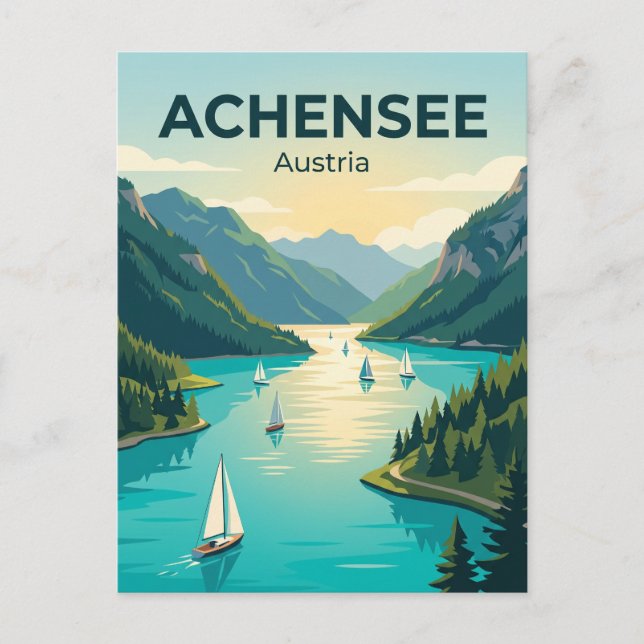 Achensee Österrike Vykort (Framsida)