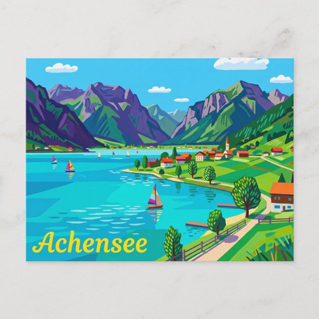 Achensee Österrike Vykort (Framsida)
