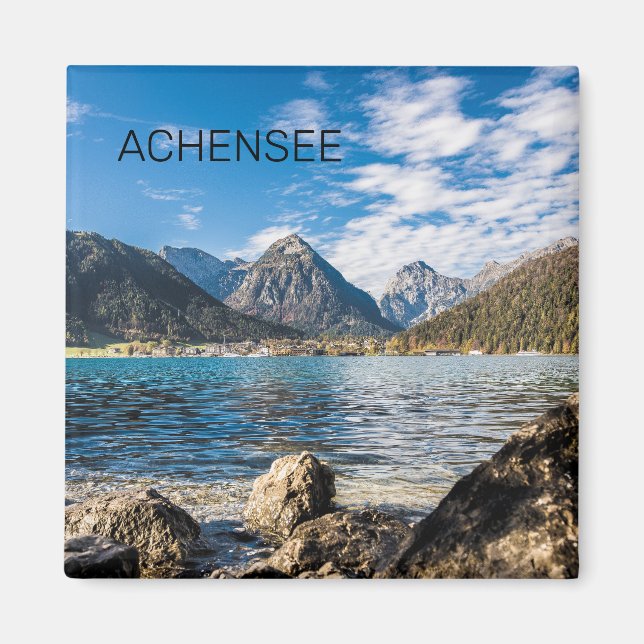 Achensee Tirol Retro Austria Helgdag Souvenir Magnet (Framsidan)